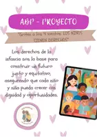 Vista previa - Unidades / Secuencias / Situaciones de Aprendizaje - Proyecto derechos del niño/a - Nivel Inicial - Portada