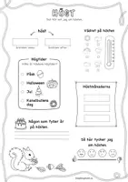 förhandsvisning - Höst – Berätta och färglägg 🍂 - sida 2