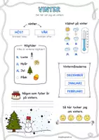 förhandsvisning - Vinter – Berätta och färglägg ❄️ - sida 3