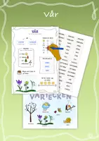förhandsvisning - Vår – Berätta och färglägg 🌸 - försättsblad