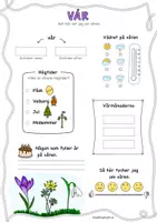 förhandsvisning - Vår – Berätta och färglägg 🌸 - sida 1