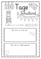Vorschau - Arbeitsblätter - 100 Tage-Fest Portfolio - Seite 1