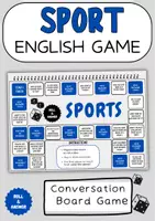 Vorschau - Spiele - Sports Conversation Board Game English Games - Deckblatt