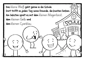 Vorschau - Stundenentwürfe - Farbenlehre: Geschichten über Farben (kleines Weiß), Farben mischen - Seite 3