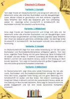 Vorschau - Lehrpläne/Lehrermaterial - ZEUGNISFORMULIERUNGEN: DEUTSCH 1.Klasse - Seite 3