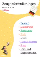 Vorschau - Lehrpläne/Lehrermaterial - ZEUGNISFORMULIERUNGEN 1.Klasse LERN- und SOZIALVERHALTEN - Seite 2
