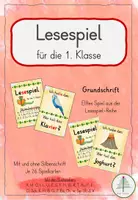 Vorschau - Spiele - Lesespiel nach Buchstabeneinführung V | Grundschrift - Deckblatt