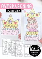 förhandsvisning - Öppningsbara pyssel - prinsessor - försättsblad