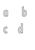 anteprima - Materiale di supporto/inclusione - Lettere in stampato minuscolo multiuso da stampare - Pagina di copertina