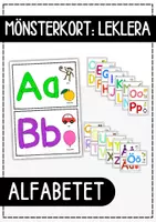 förhandsvisning - Kort med alfabetet – leklera - försättsblad