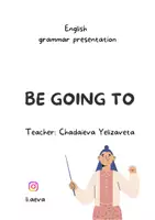 Попередній перегляд - English Grammar "Be going to" presentation (pptx/pdf) - Обкладинка