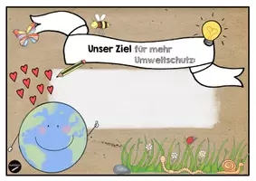 Vorschau - Arbeitsblätter - Unsere Ziele für mehr Umweltschutz - Seite 1