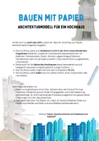 Vorschau - Arbeitsblätter - Architektur Modellbau: Ein Hochhaus aus Papier (Sofort Einsatzbereit, Leistungsaufgabe, Kunst) - Seite 1