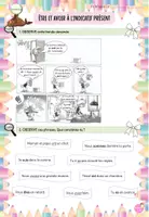 Aperçu - Feuilles d'exercices - Avoir et être à l'indicatif présent - Page 1