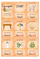 Vorschau - Spiele - Lesespiel nach Buchstabeneinführung Sch | Druckschrift - Seite 3