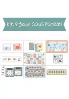 Aperçu - Jeux - Pack jeux collectifs (Thème sous l'océan ) - Page de couverture