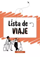 anteprima - Altro tipo di materiale - Lista / Planificador de viajes (in spagnolo) - Pagina di copertina
