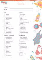 anteprima - Altro tipo di materiale - Lista / Planificador de viajes (in spagnolo) - Pagina 1