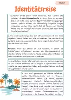 Vorschau - Stundenentwürfe - Methode: Identiätsreise (eine Fantasiereise zum Thema Identität) - Deckblatt