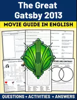 Vorschau - Arbeitsblätter - Movie Guide: "The Great Gatsby 2013" Questions + Activities Puzzles + Answers - Deckblatt