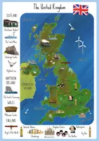 Aperçu - Affichage - UK maps - Un set de 5 cartes illustrées sur le Royaume-Uni - Page 2