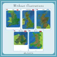 Aperçu - Affichage - UK maps - un bundle de 5 cartes sur le Royaume-Uni - Page 1
