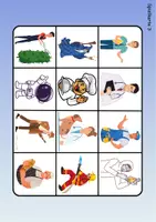 Vorschau - Arbeitsblätter - Wortschatz Bingo - Berufe (Klasse 1 und 2) - Seite 3