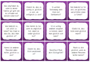 Vorschau - Arbeitsblätter - Konversationskarten Ethik - Glück - Seite 2