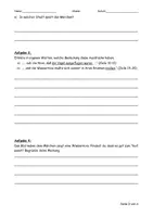 Vorschau - Klassenarbeiten - Märchen Klasse 5/6: Klassenarbeit Deutsch (Die Wassernixe) - Seite 3