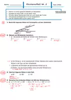 Vorschau - Klassenarbeiten - Klassenarbeit Winkel, Kreis, Winkelsumme Klasse 5R - Seite 1