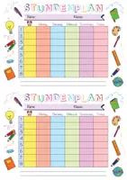 Vorschau - Anderer Materialtyp - Stundenplan Vorlage - Erster Schultag / Schulanfang - Seite 3