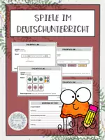 Vorschau - Spiele - Spiele im Deutschunterricht - Deckblatt