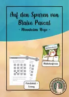 Vorschau - Stundenentwürfe - Auf den Spuren von Blaise Pascal - Mannheims Wege (Kl. 3/4) - Deckblatt