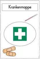 Vorschau - Arbeitsblätter - Krankenmappe / Krankenpost (farbig/weiß) - Seite 1