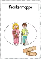 Vorschau - Arbeitsblätter - Krankenmappe / Krankenpost (farbig/weiß) - Seite 2
