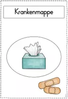 Vorschau - Arbeitsblätter - Krankenmappe / Krankenpost (farbig/weiß) - Seite 3