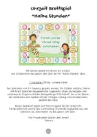 Vorschau - Spiele - Brettspiel Uhrzeit "halbe Stunde" | Uhr | Uhrzeit 1 Klasse | Uhrzeit 2 Klasse | Uhr Spiel - Seite 1