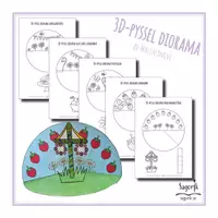 förhandsvisning - Pysselpaket 3D-pyssel diorama Sommar - sida 1