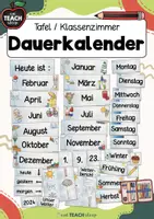 Vorschau - Poster - Dauerkalender/Tafelkalender Wasserfarbe (dt./ös.Version) - Deckblatt