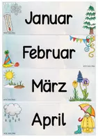 Vorschau - Poster - Dauerkalender/Tafelkalender Wasserfarbe (dt./ös.Version) - Seite 1