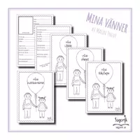 förhandsvisning - Mina vänner, klasskamrater, lärare och släktingar - försättsblad