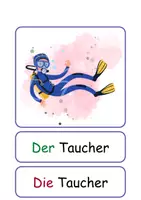 Vorschau - Arbeitsblätter - XXL Lesekarten/Bildkarten Berufe Einzahl und Mehrzahl - DaZ/DaF, Deutsch (Grundschule) - Seite 3