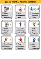 Vorschau - Arbeitsblätter - Sag es nicht Berufe - DaZ/DaF, Deutsch (Spiel) - Seite 1