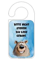 Vorschau - Mal- und Bastelvorlagen - Türschild Lesebär - Bitte nicht stören - Seite 2