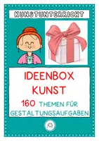 Vorschau - Aufgabenkarten - Ideenbox Kunstunterricht 160 Themen und Impulse für kreative Gestaltungsaufgaben - Deckblatt