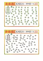 Vorschau - Fördermaterial/Inklusion - Mengenkarten 9er-Bündel ab 5 Jahren – 24 Karten | Kita, Vorschule, Förderung | dreifach differenziert - Seite 3