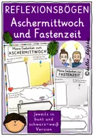 Vorschau - Arbeitsblätter - Aschermittwoch und Fastenzeit REFLEXIONSBÖGEN Kirchenjahr - Deckblatt