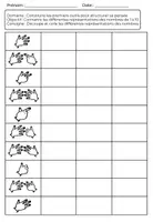 Aperçu - Feuilles d'exercices - Différentes écritures des nombres allant de 1 à 10 - Page de couverture