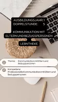 Vorschau - Stundenentwürfe - LERNTHEKE professionelle Kommunikation mit Eltern und Bezugspersonen - Deckblatt