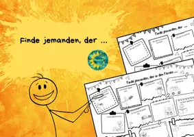 Vorschau - Arbeitsblätter - Finde jemanden der, … - Spiel - Deckblatt